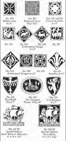Enfield Tiles from 1928 catalogue
