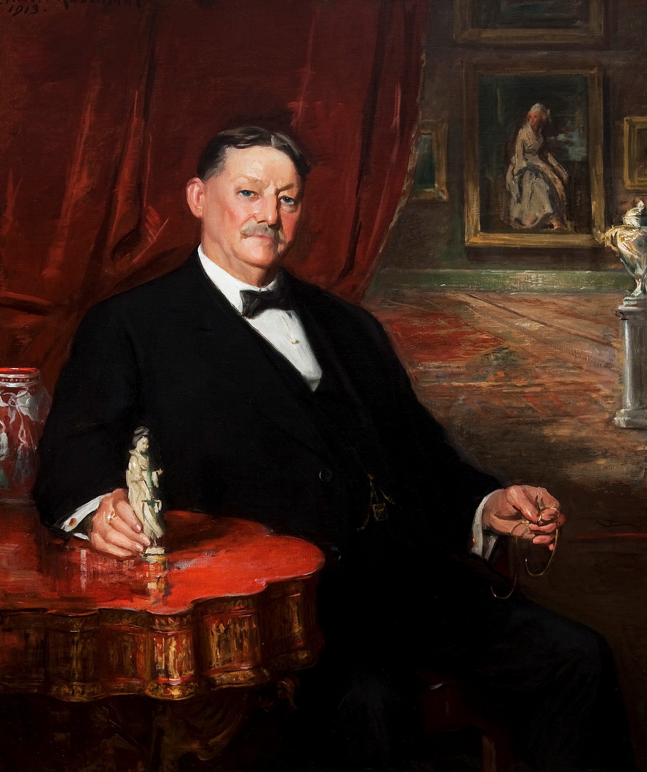 Charles Knox Charles Knox Smith, founder of Woodmere Art Museum, in a 1913 portrait by Albert Rosenthal. ( Image courtesy of Woodmere Art Museum: Bequest of Charles Knox Smith)